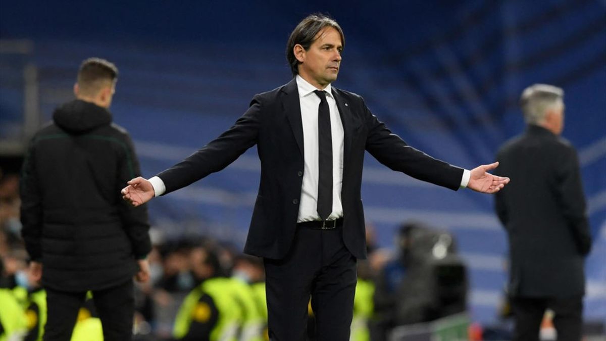 Simone Inzaghi durante Real Madrid-Inter - Champions League 2021-22