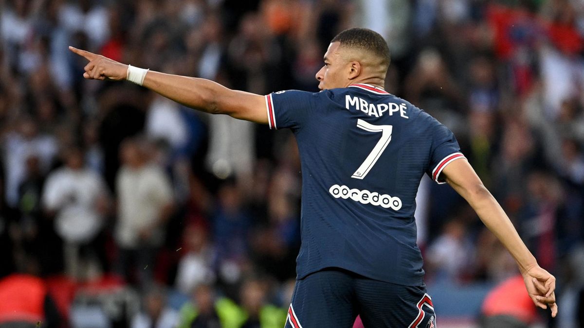 Kylian Mbappé fête un but lors de PSG-Metz lors de la 38e journée de Ligue 1