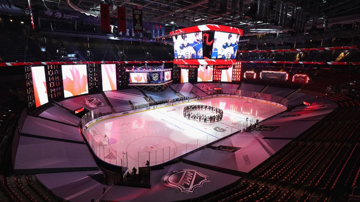 La Scotiabank Arena de Toronto, un des deux lieux retenus pour boucler la saison NHL.