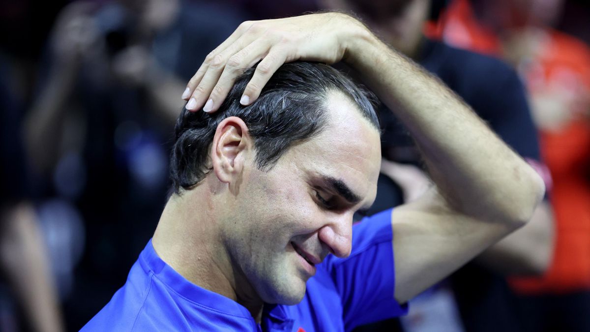L'émotion de Roger Federer lors de la Laver Cup 2022