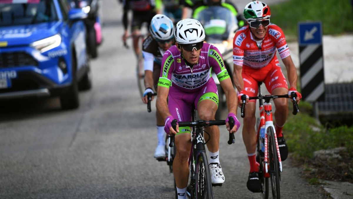 Alessandro Tonelli in fuga al Giro d'Italia 2020 - Getty Images