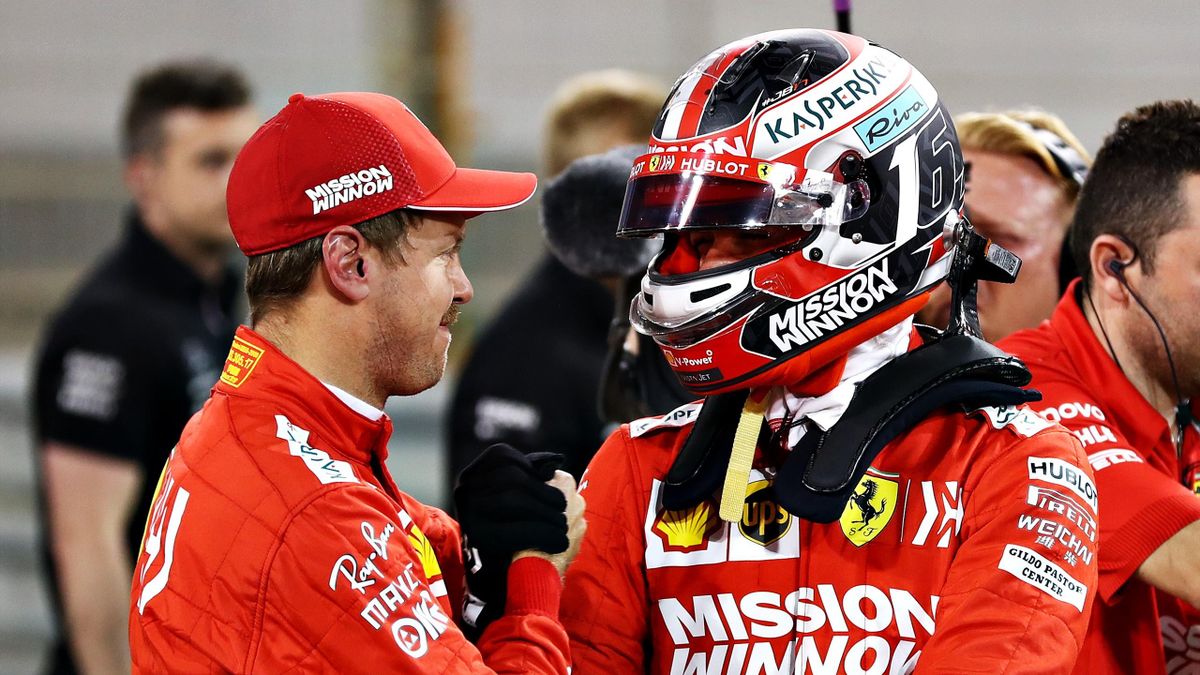 Sebastian Vettel, Charles Leclerc (Ferrari) - GP of Bahrain 2019
