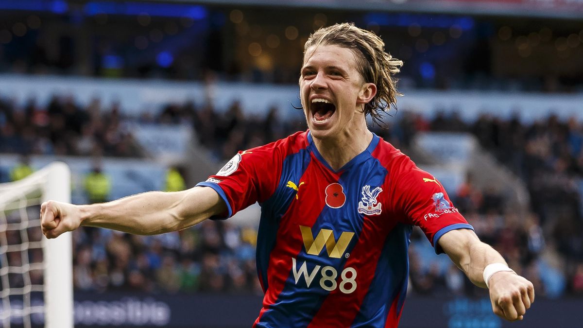 Conor Gallagher of Crystal Palace celebrates