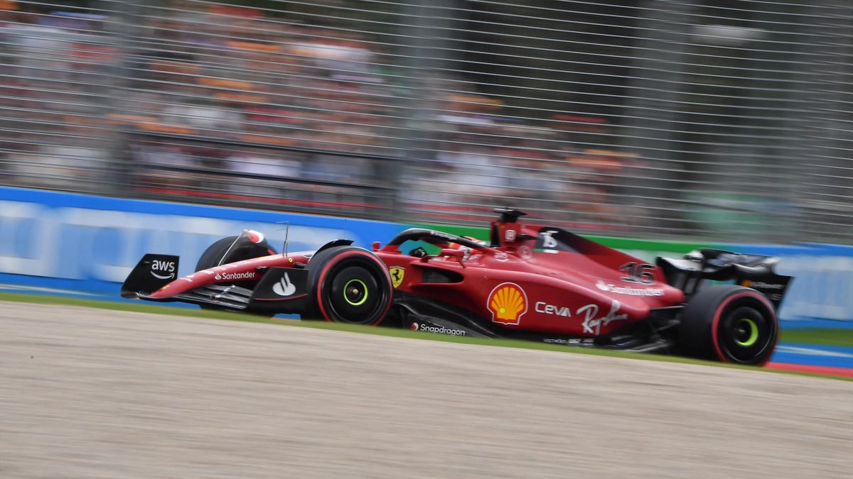 Charles Leclerc (Ferrari) lors de la séance de qualifications au Grand Prix d'Australie