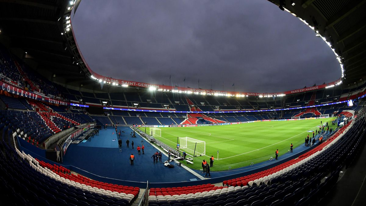 General view inside the stadium prior to the Group C match of the UEFA Champions League between Paris Saint-Germain and SSC Napoli at Parc des Princes on October 24, 2018 in Paris, France