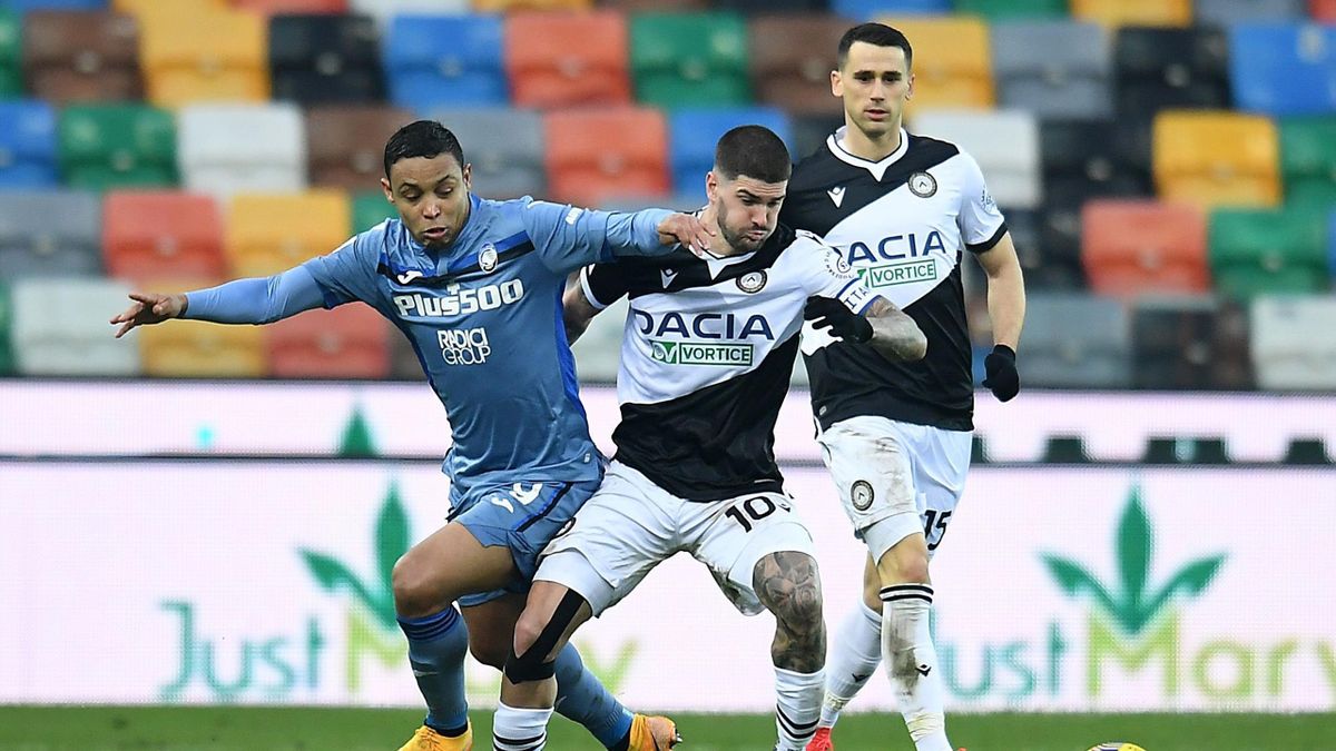 Luis Muriel, Rodrigo De Paul, Udinese-Atalanta, Serie A 2020-21, Getty Images