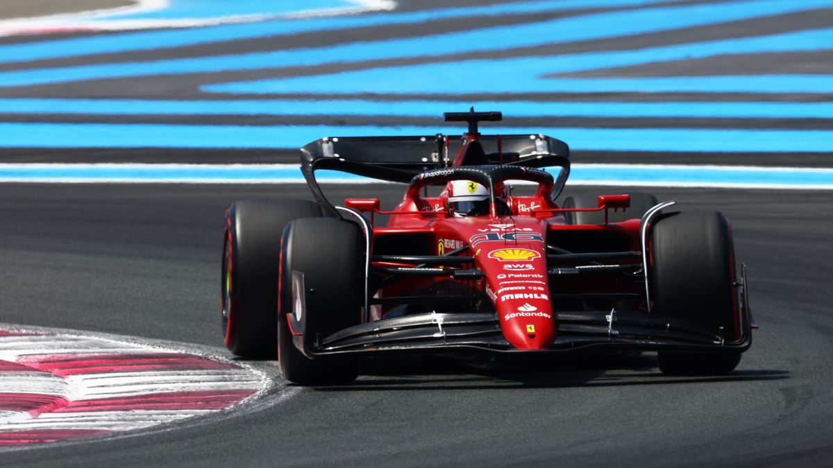Charles Leclerc (Ferrari) lors du Grand Prix de France 2022