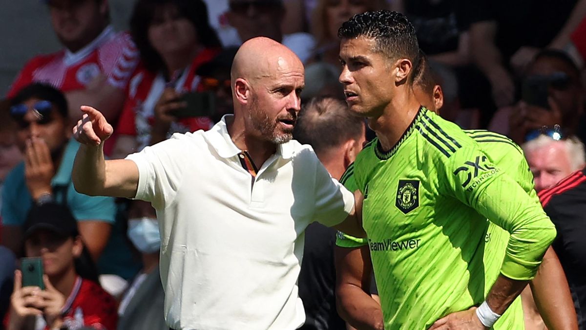 Cristiano Ronaldo and Eric ten Hag