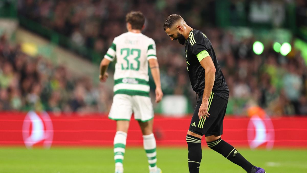 Blessure De Karim Benzema Aujourd hui Ligue des champions - Celtic Glasgow - Real Madrid : Karim Benzema sort sur  blessure après 30 minutes, Ancelotti rassure - Eurosport