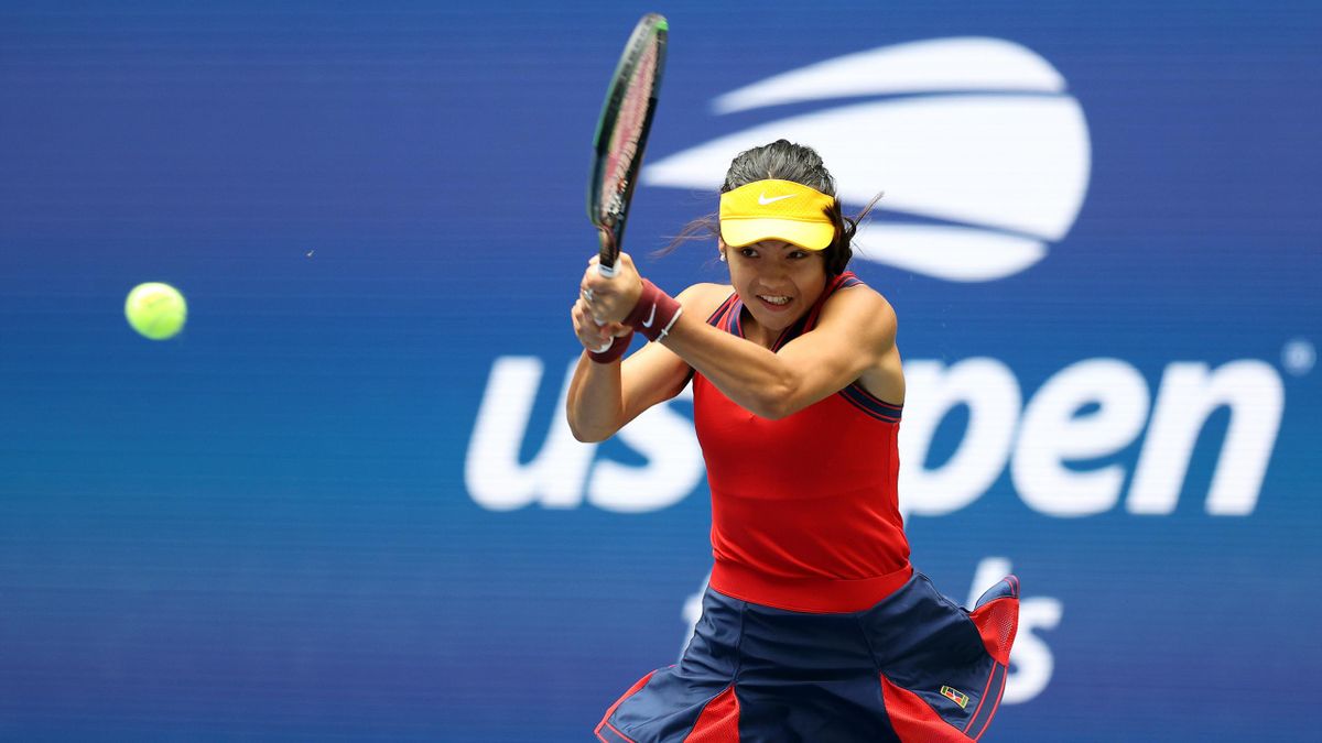 Emma Raducanu en la final del US Open 2021