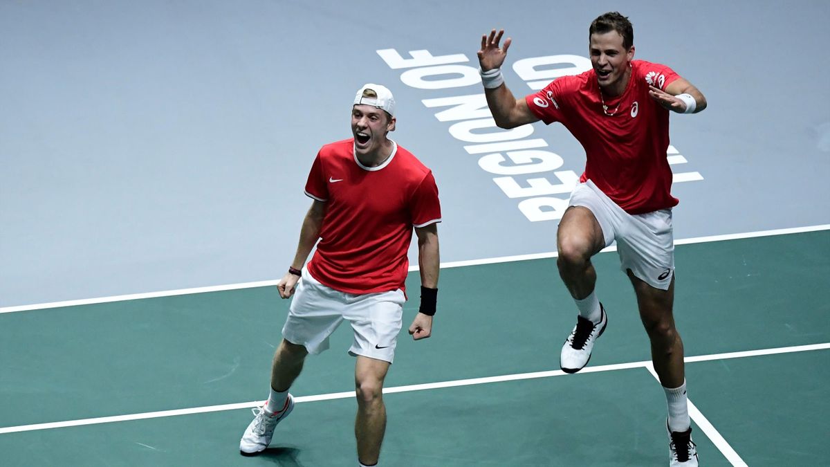 Stehen mit Kanada im Davis-Cup-Finale: Denis Shapovalov (links) und Vasek Pospisil
