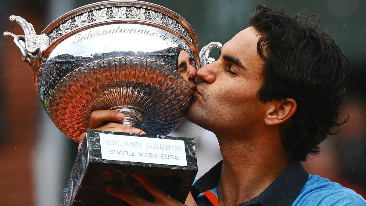 Roger Federer en 2009 à Roland-Garros.