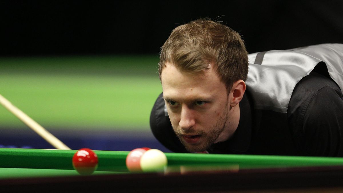Judd Trump eyes the table at the UK Championships
