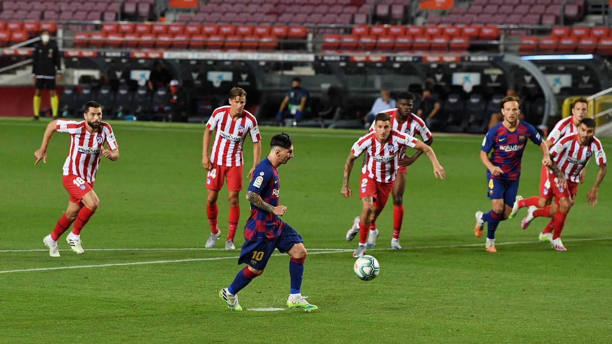 Joven damnificados Asser Lionel Messi scores his 700th career goal against Atletico Madrid -  Eurosport