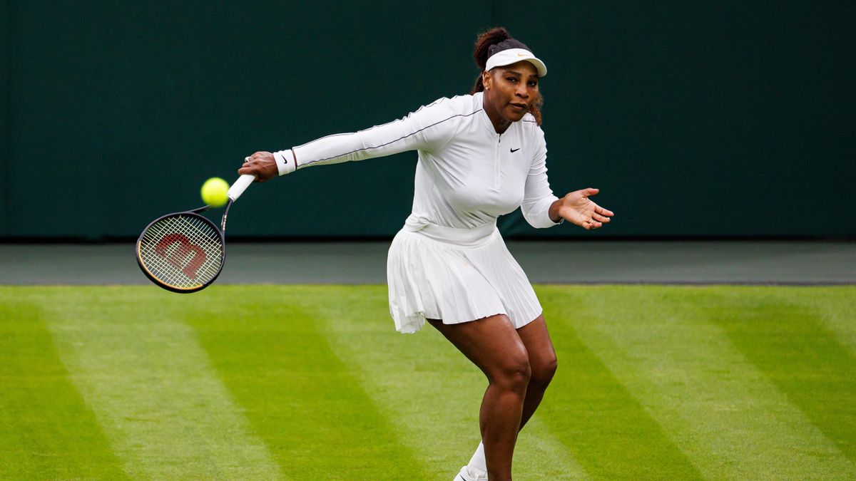 Serena Williams beim Training in Wimbledon