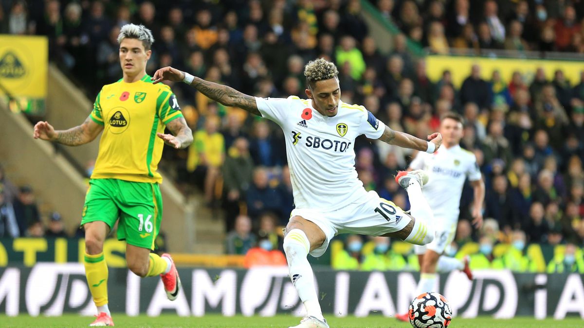Norwich City 1-2 Leeds United: Raphinha on target as hosts slump to another  defeat in Premier League - Eurosport