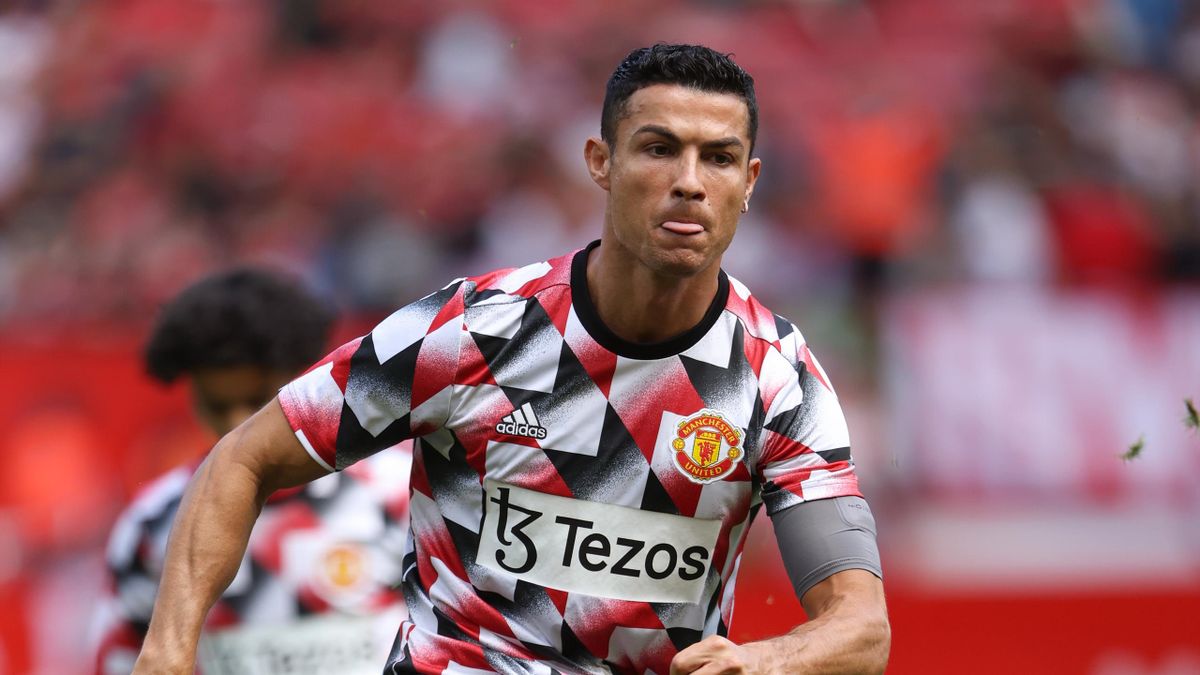Cristiano Ronaldo of Manchester United was up prior to the pre-season friendly between Manchester United and Rayo Vallecano at Old Trafford on July 31, 2022 in Manchester, England