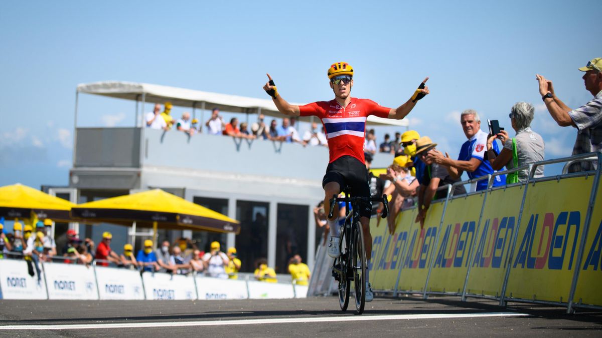 Tobias Halland Johannessen vinner 7. etappe i Tour de l'Avenir 2021