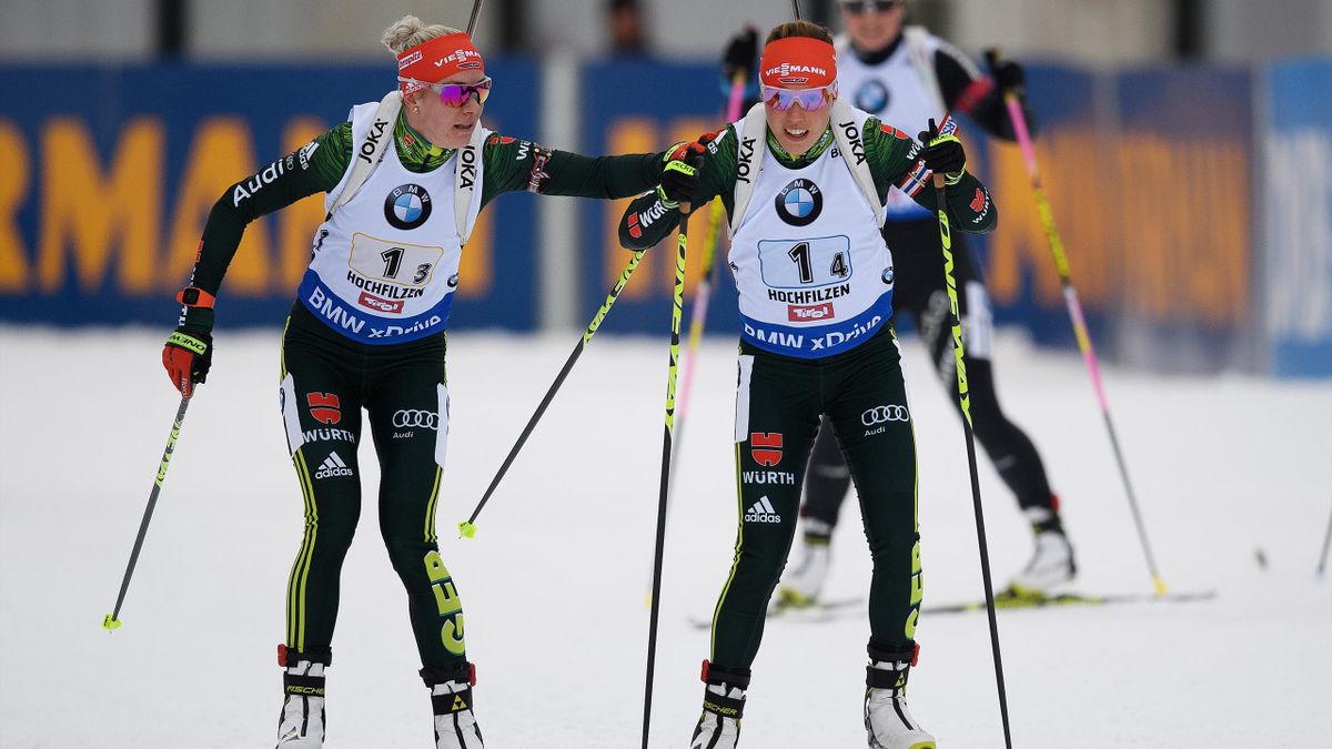 Deutsche Staffel Damen Mit Dahlmeier Hammerschmidt Hinz Und Hildebrand Triumphieren In Hochfilzen Eurosport