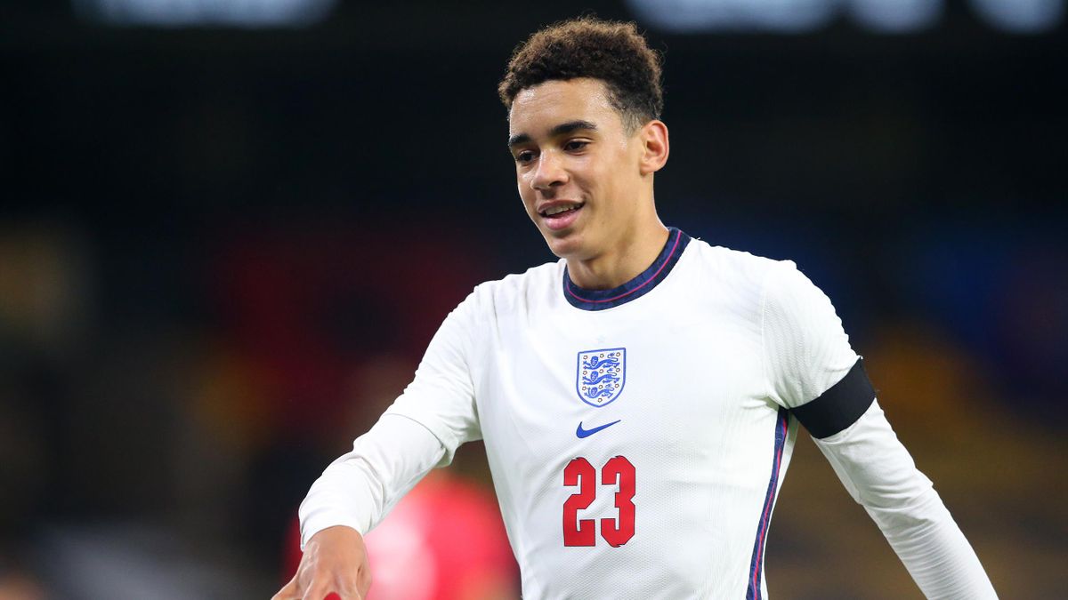 Jamal Musiala most recently played for England's Under-21s in November 2020