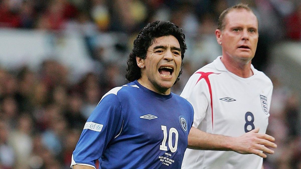 Gascoinge şi Maradona, două genii ale balonului