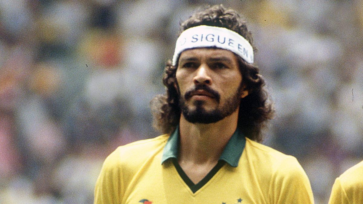 Socrates lors du Mondial 1986