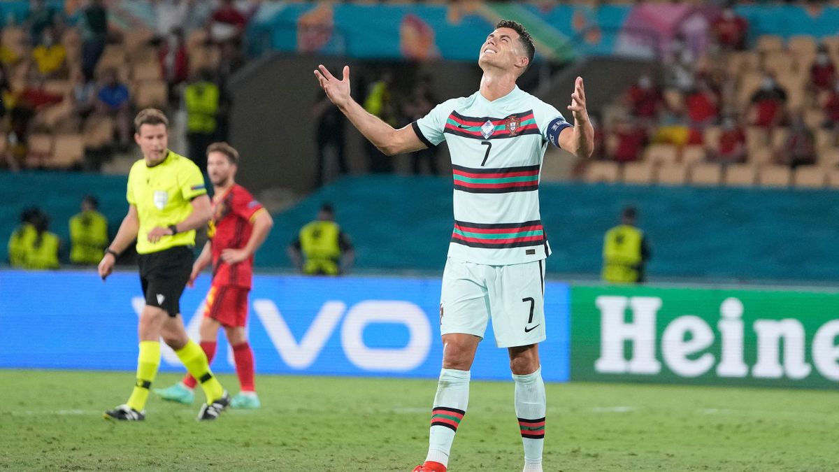 Cristiano Ronaldo nella sfida del Portogallo col Belgio