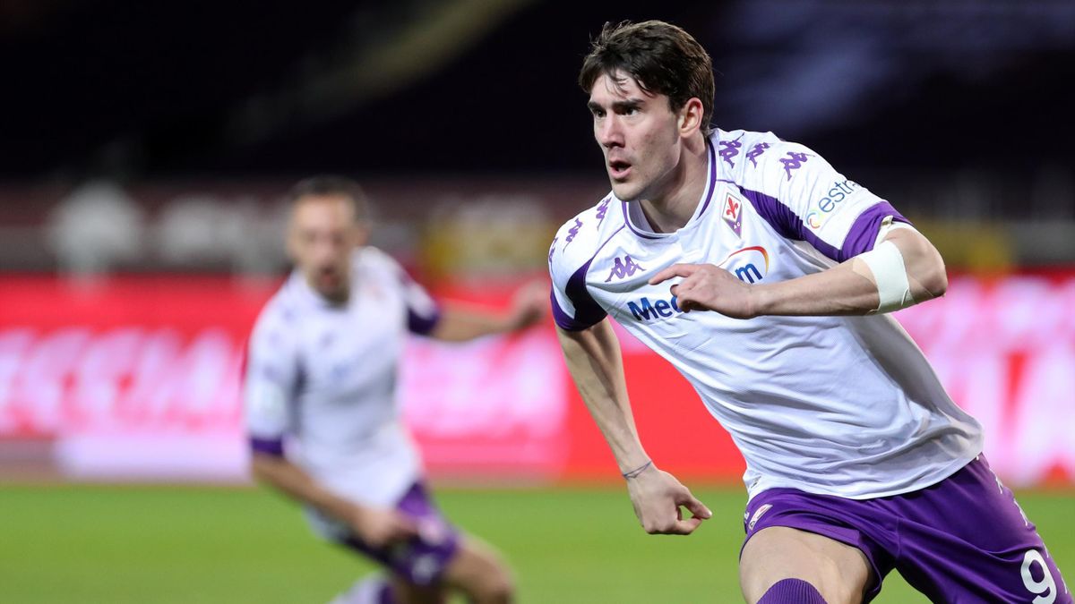 Torino-Fiorentina, Serie A 2020-2021: Dusan Vlahovic (Fiorentina)