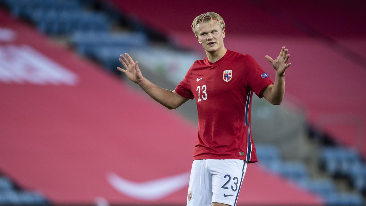 Erling Haaland im Trikot der norwegischen Nationalmannschaft