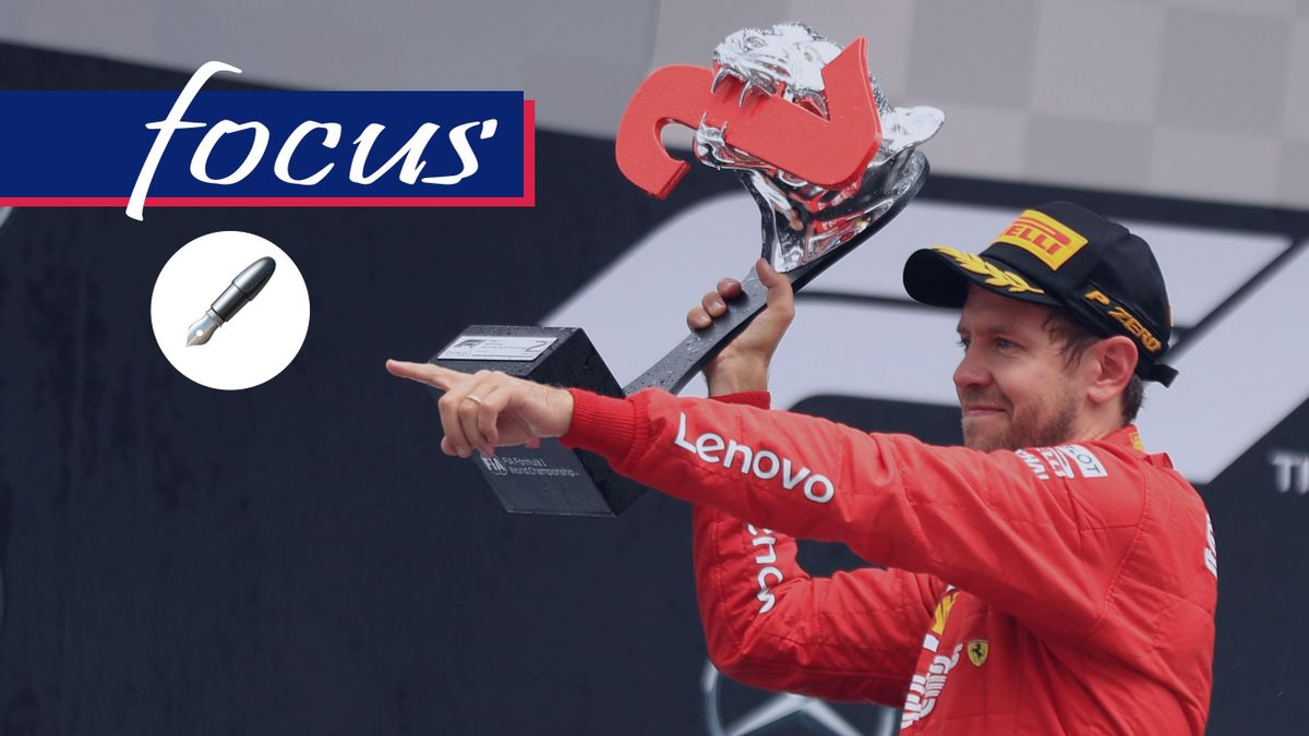 Sebastian Vettel, secondo al GP di Germania 2019 dopo una grande rimonta
