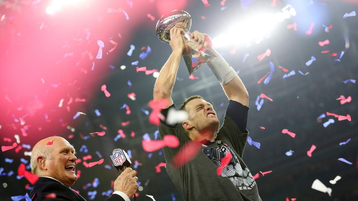 Tom Brady vainqueur avec les New England Patriots du Super Bowl 2017