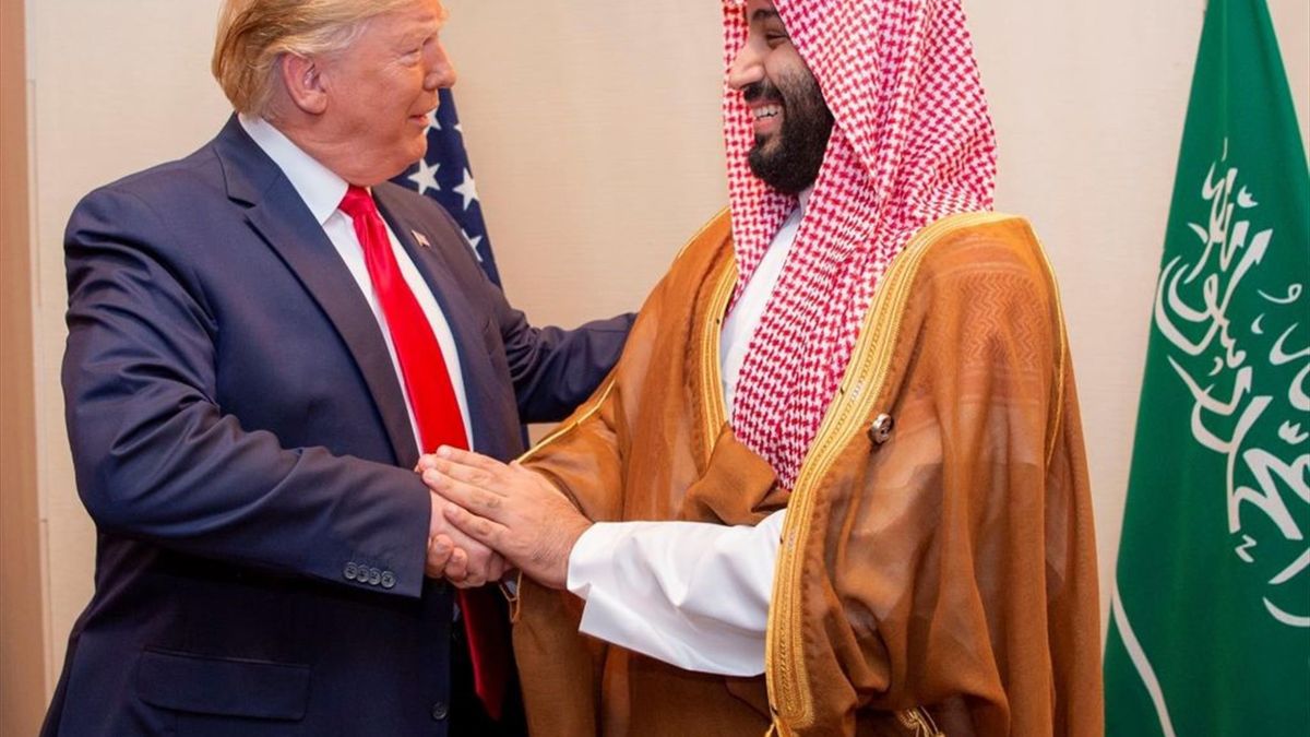Mohammad Bin Salman, noul patron al lui Newcastle, și Donald Trump, fostul președinte SUA