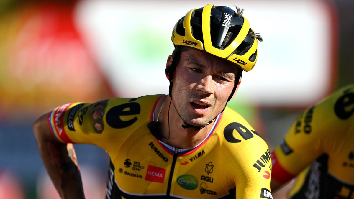 Roglic komt ten val in zijn jacht op tijdwinst en moet de Vuelta verlaten