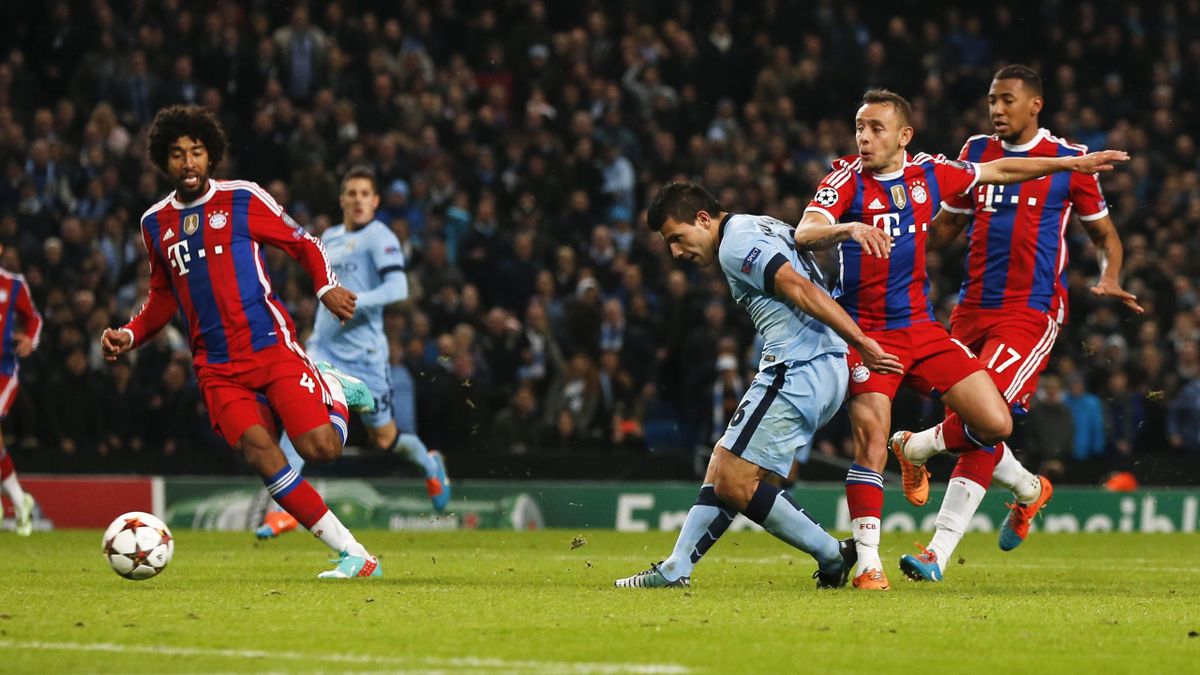 Sergio Aguero Hits Treble As City Beat 10 Man Bayern Eurosport