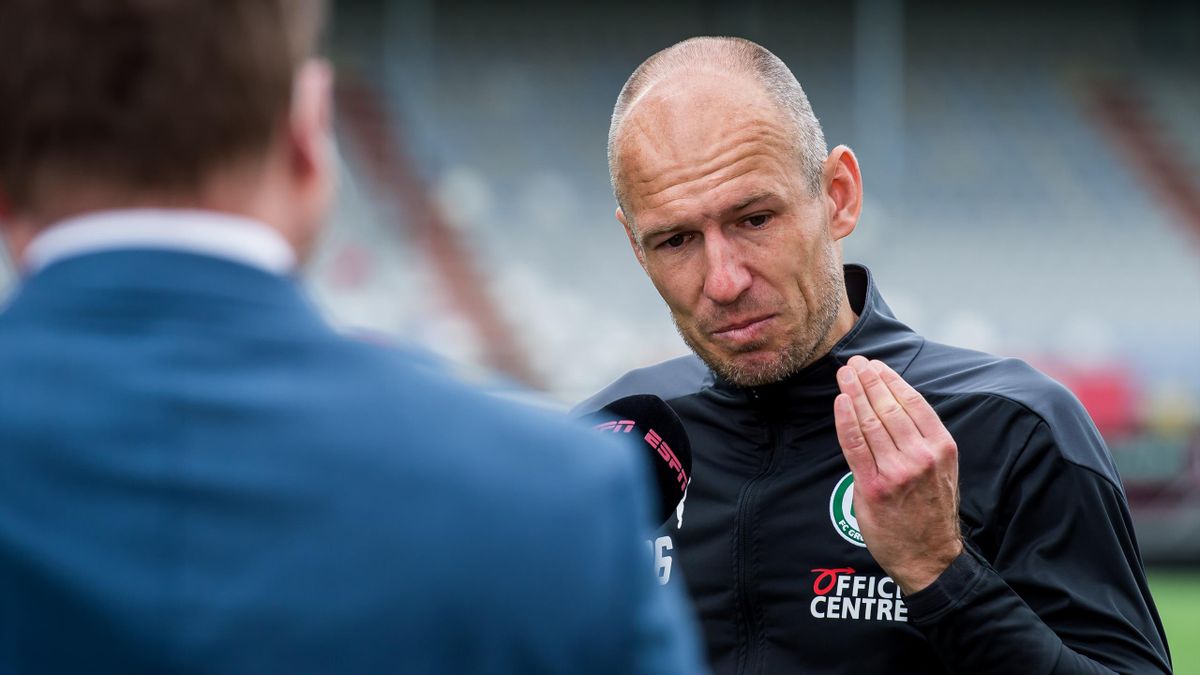 Arjen Robben kämpft nach seinem Startelf-Comeback für den FC Groningen mit den Tränen