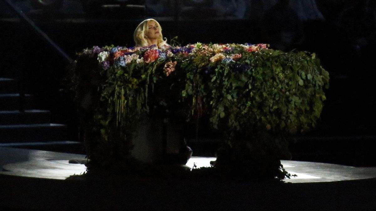 Lady Gaga at the European Games 2015 opening ceremony in Baku