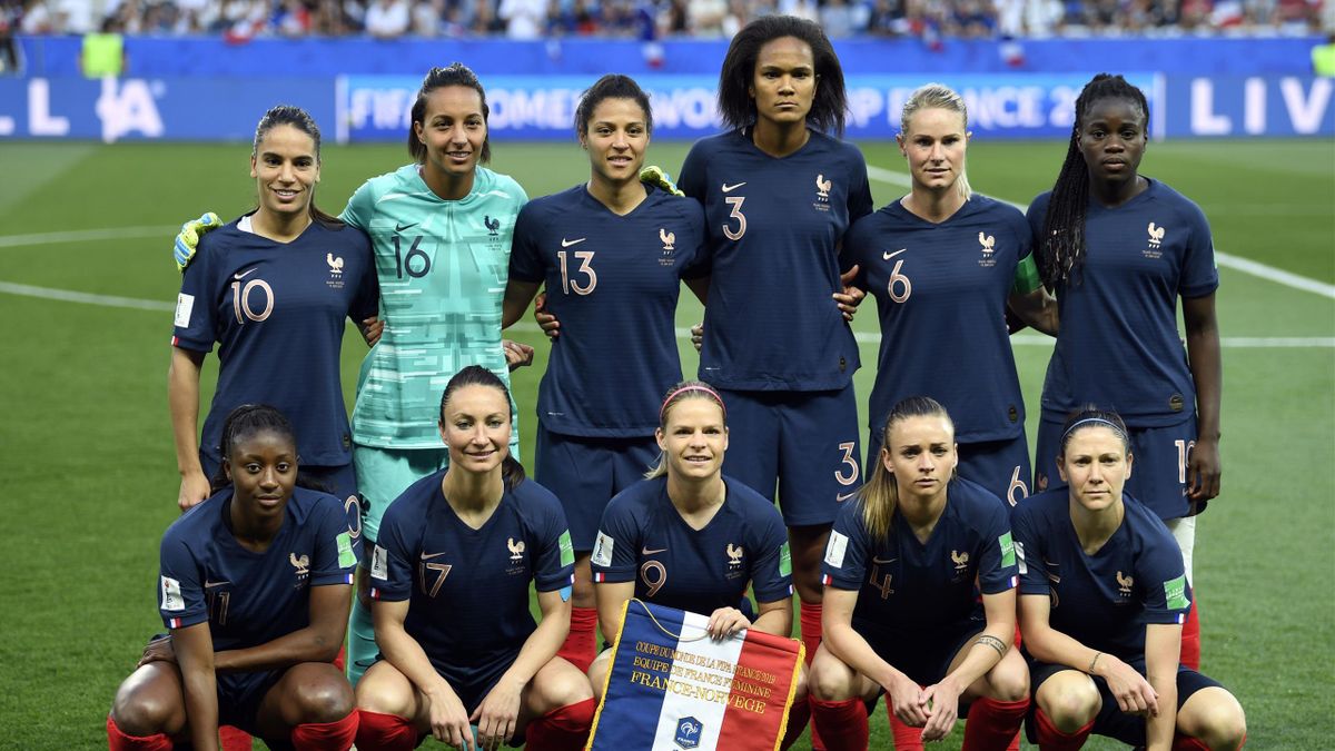 L'équipe de France face à la Norvège