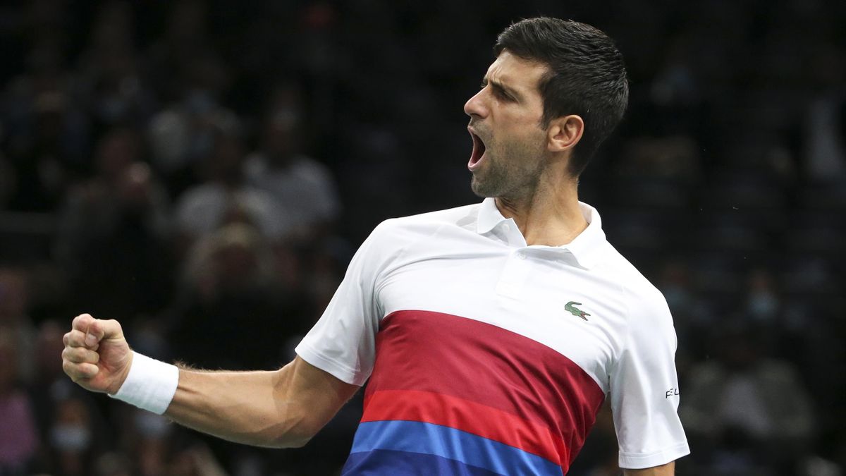 Novak Djokovic à Bercy en 2021