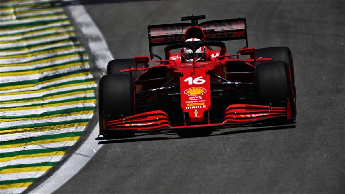 Charles Leclerc (Ferrari) au Grand Prix de Sao Paulo 2021