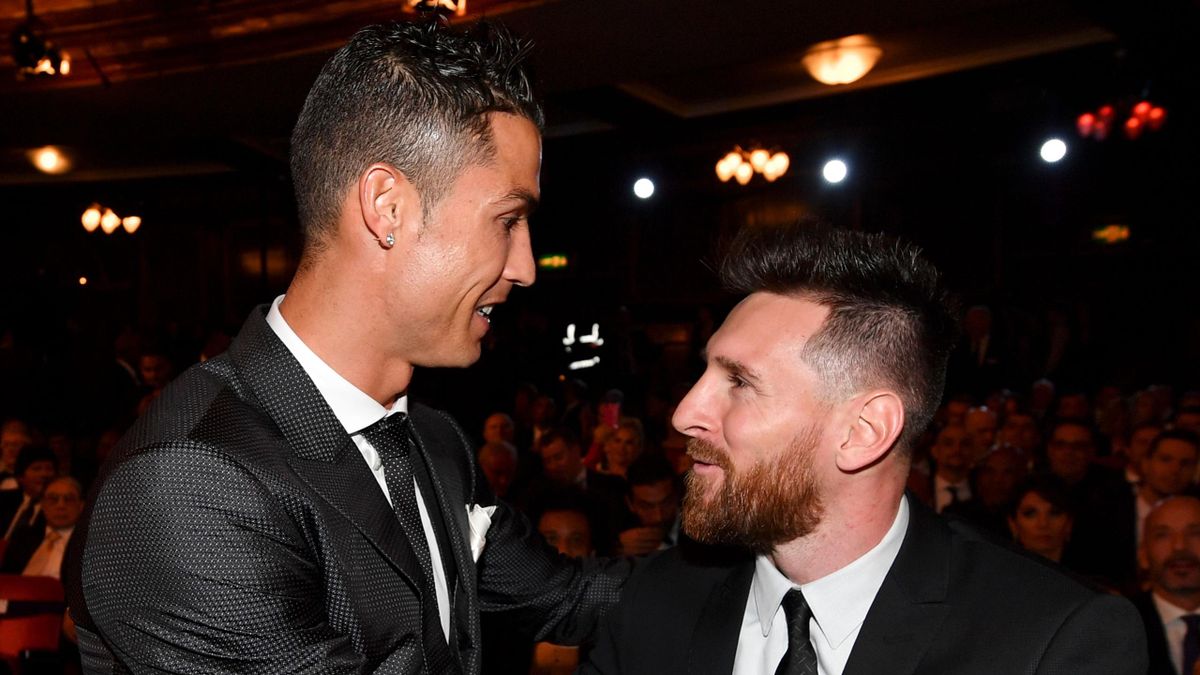 Cristiano Ronaldo (l.) und Lionel Messi