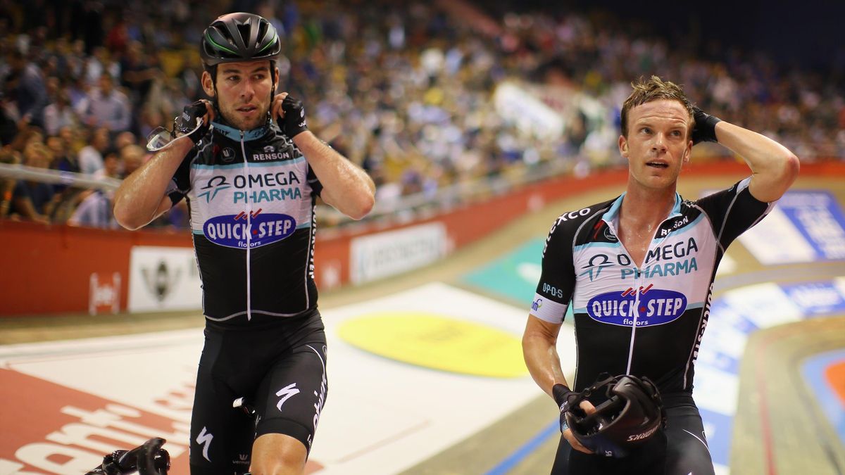 Mark Cavendish and Iljo Keisse competed together at the Six Days of Ghent in 2014.