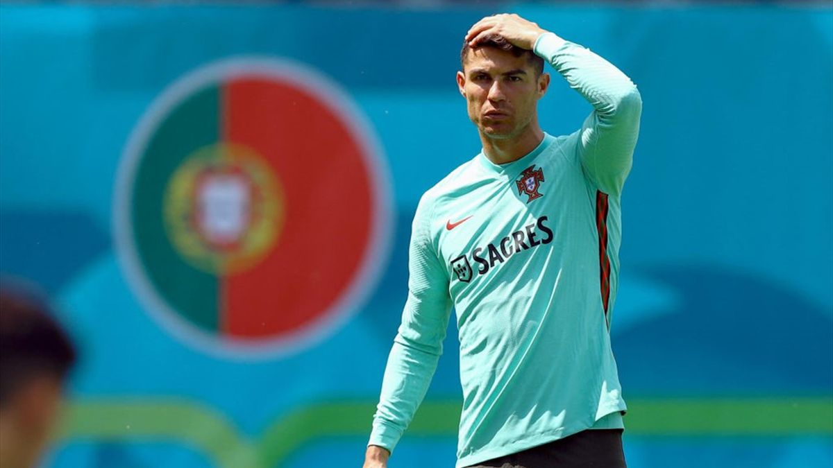 Cristiano Ronaldo nel ritiro del Portogallo a Euro 2020