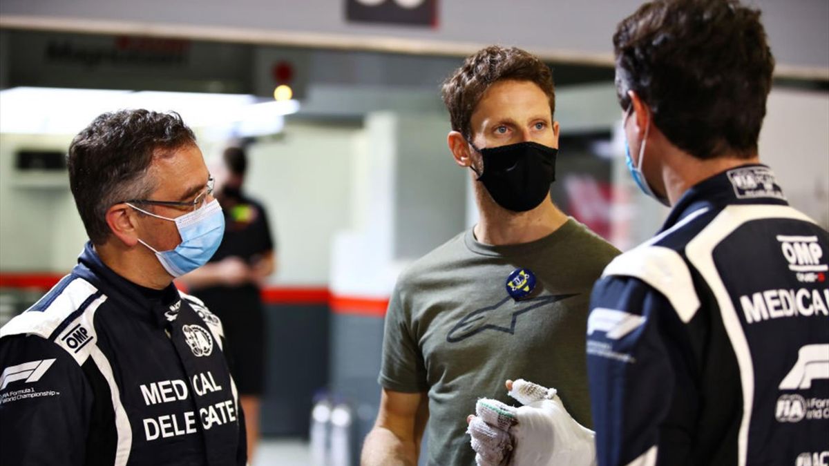 Formel 1: Grosjean lässt sich nach Feuerunfall operieren ...
