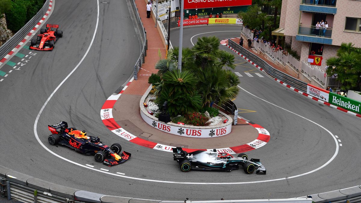 Lewis Hamilton (Mercedes), Max Verstappen (Red Bull), Sebastian Vettel (Ferrari) - GP of Monaco 2019