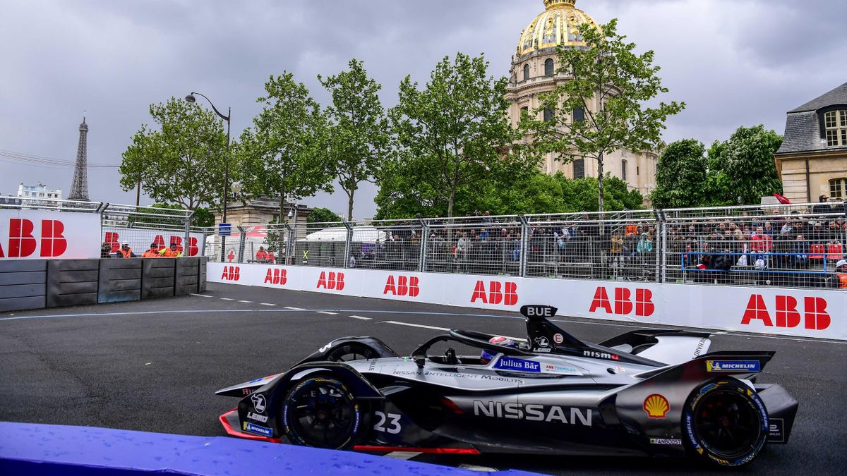 Sébastien Buemi (Nissan E DAMS) à l'ePrix de Paris 2019