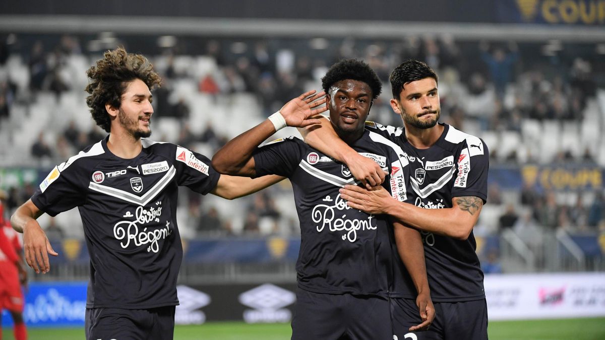 Josh Maja buteur pour Bordeaux contre Dijon en Coupe de la Ligue le 29 octobre 2019
