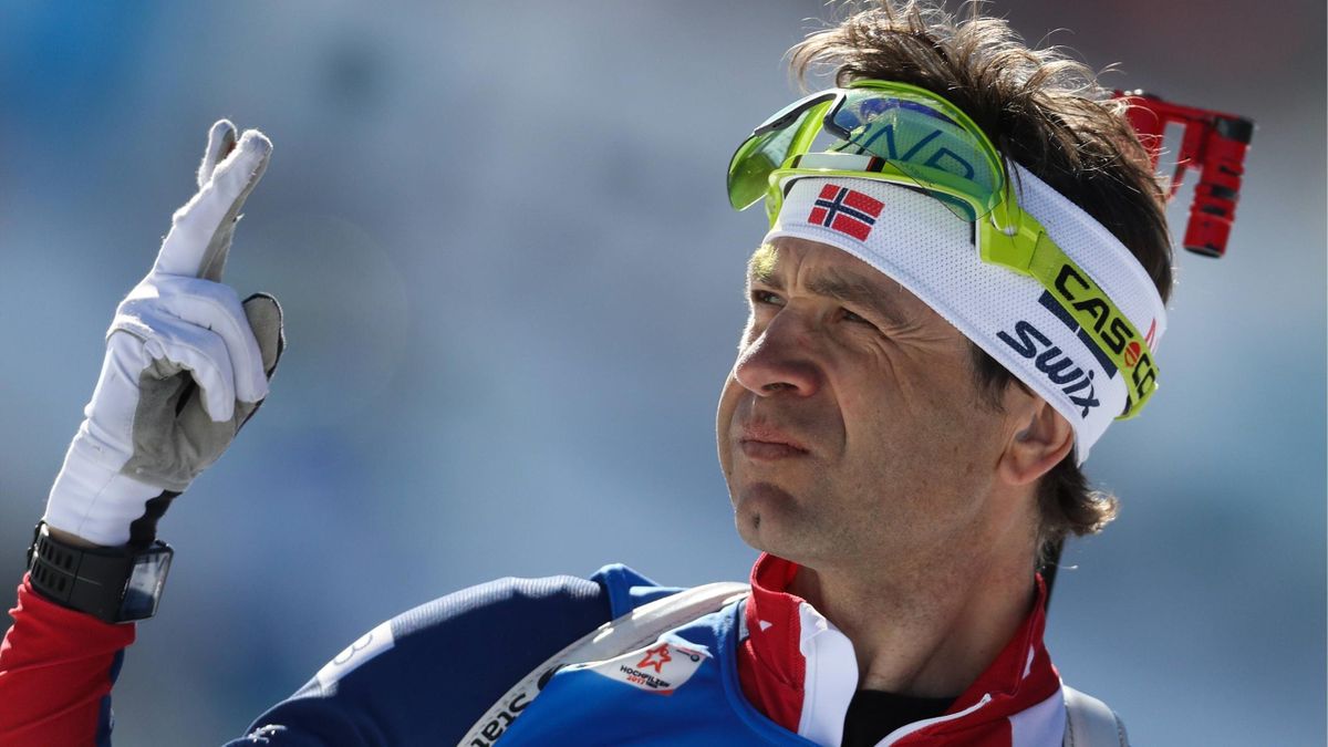 Ole-Einar Björndalen bei der Biathlon-WM