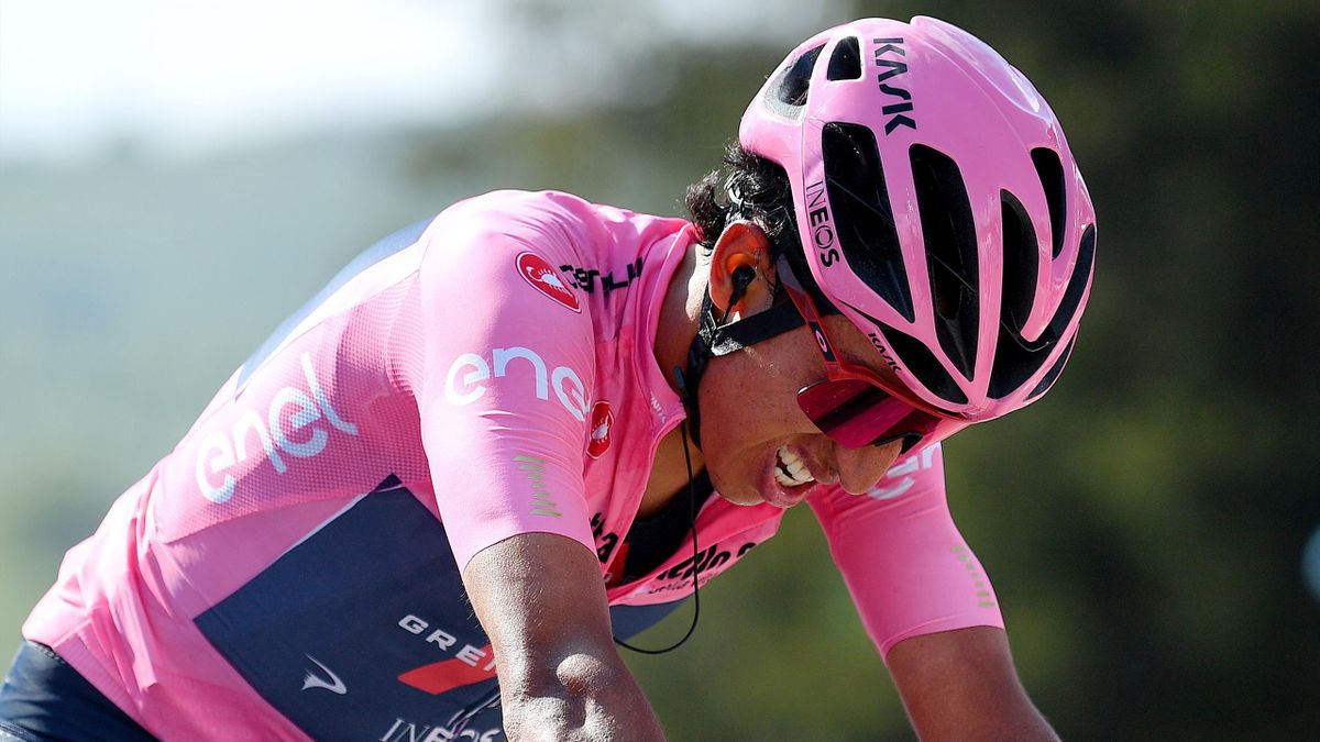 Bernal sfinito al traguardo di Sega di Ala - Giro d'Italia 2021