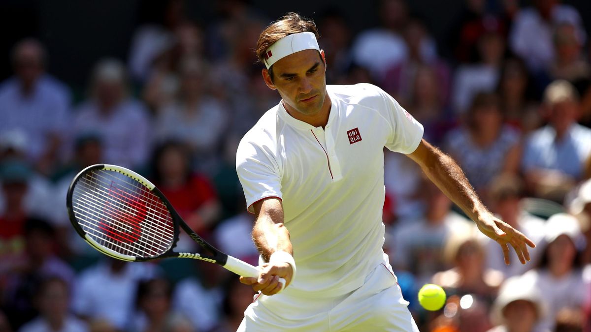 Roger Federer in Wimbledon 2018