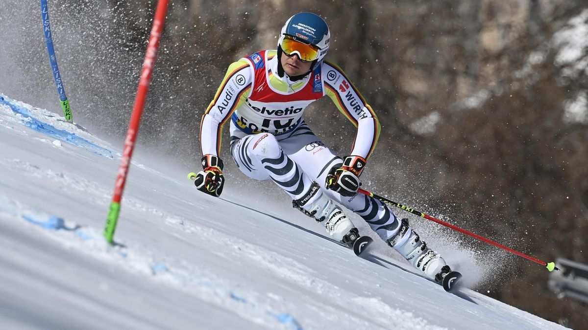 Alexander Schmid beim WM-Riesenslalom von Cortina d'Ampezzo